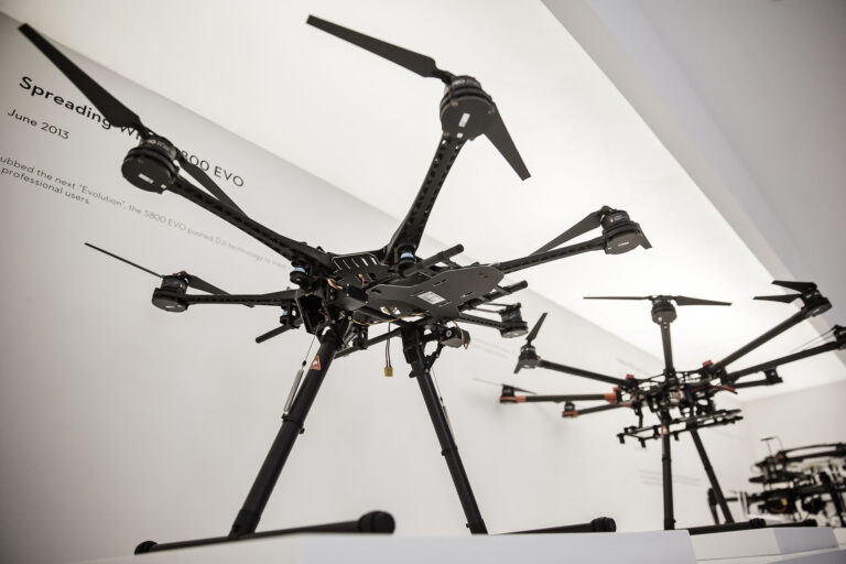 DJI Drones at SZ DJI Technology Co. Headquarters As Company Said To Be Willing to Share Drones' Data With Chinese Government