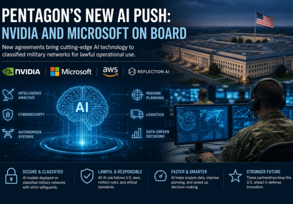 Pentagon’s New AI Push Nvidia and Microsoft on Boards