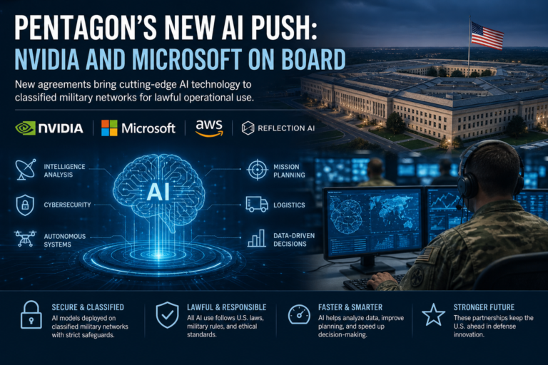 Pentagon’s New AI Push Nvidia and Microsoft on Boards