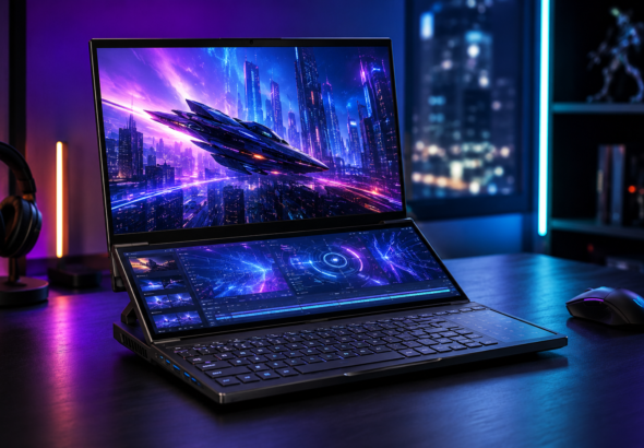 New Asus RTX 5090 Laptop Packs Dual 3K OLED Displays